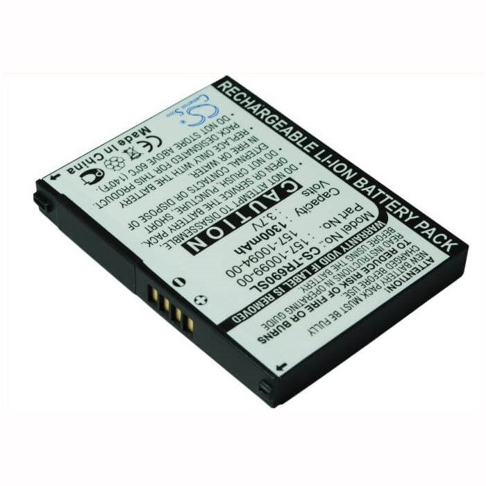 3.7V, 1300mAh, Li-ion Battery fits Palm, Otto, Treo 500, 4.81Wh