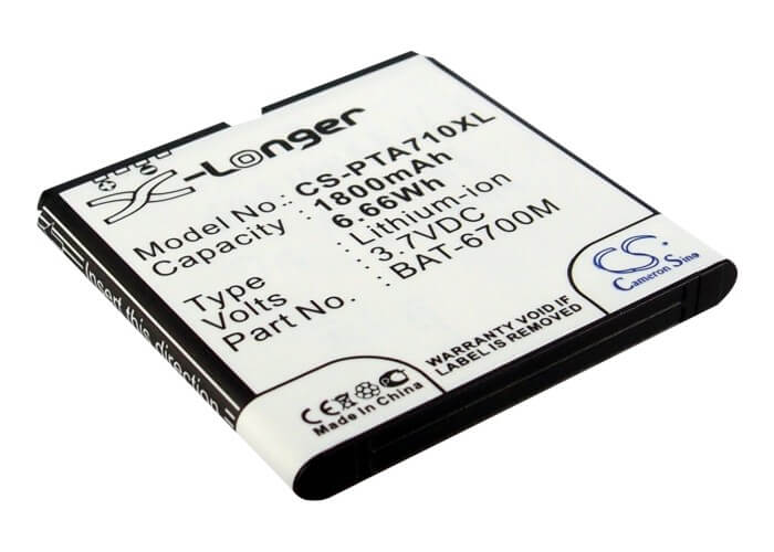 3.7V, 1800mAh, Li-ion Battery fits Sky, Im-a710, Im-a710k, 6.66Wh