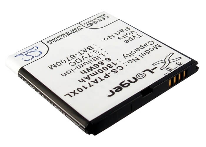 3.7V, 1800mAh, Li-ion Battery fits Sky, Im-a710, Im-a710k, 6.66Wh