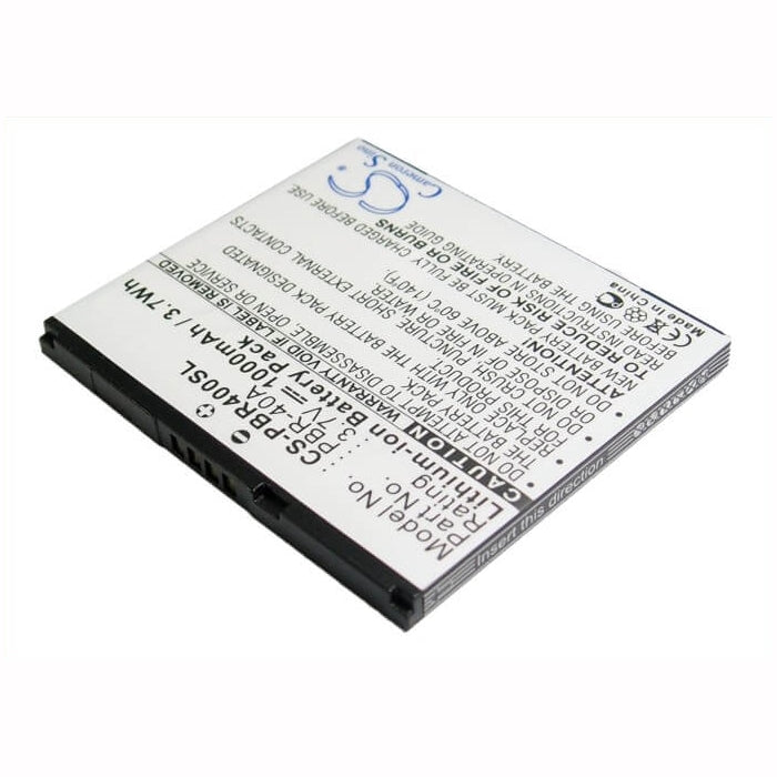 3.7V, 1000mAh, Li-ion Battery fits Pantech, Laser P9050, P9050, 3.7Wh