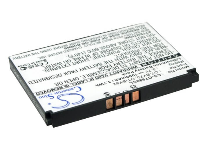 3.7V, 1000mAh, Li-ion Battery fits Alcatel, One Touch 813d, One Touch 720, 3.7Wh