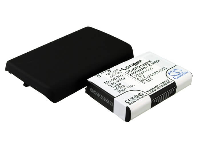 3.7V, 2400mAh, Li-ion Battery fits Blackberry, Pearl 9100, 8.88Wh