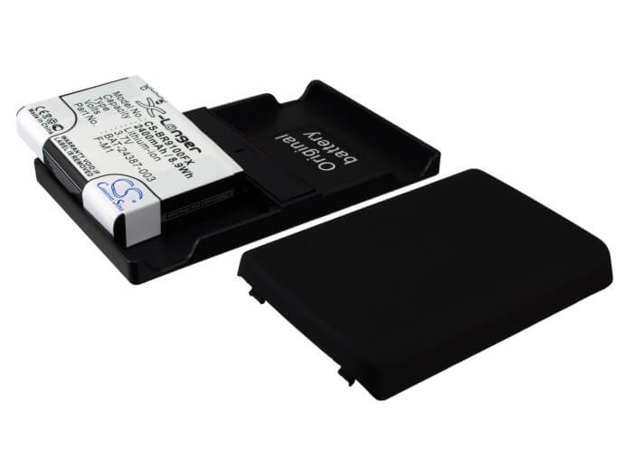 3.7V, 2400mAh, Li-ion Battery fits Blackberry, Pearl 9100, 8.88Wh