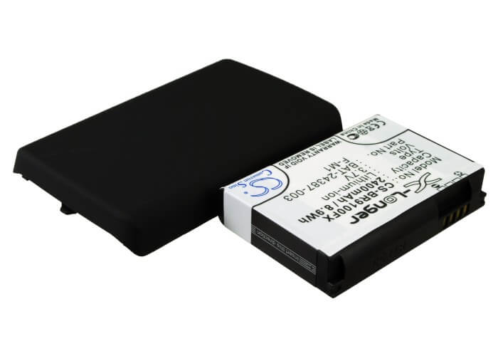 3.7V, 2400mAh, Li-ion Battery fits Blackberry, Pearl 9100, 8.88Wh