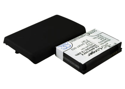 3.7V, 2400mAh, Li-ion Battery fits Blackberry, Pearl 9100, 8.88Wh