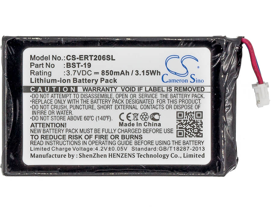 3.7V, 850mAh, Li-ion Battery fits Sony Ericsson, T206, 3.145Wh