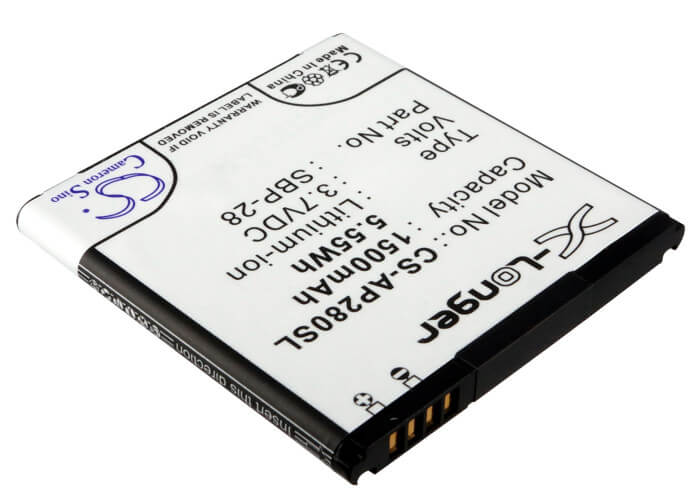 3.7V, 1500mAh, Li-ion Battery fits Asus, A66, Padfone, 5.55Wh
