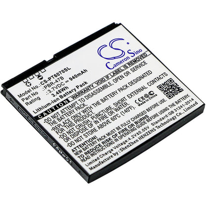 3.7V, 940mAh, Li-ion Battery fits Pantech, P6070, Vybe, 3.478Wh