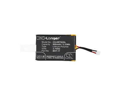 3.7V, 900mAh, Li-Polymer Battery fits Sony Ericsson, T60, T60c, 3.33Wh