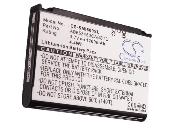 3.7V, 1200mAh, Li-ion Battery fits Samsung, Access A827, Ace I325, 4.44Wh