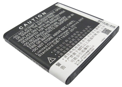 3.8V, 1550mAh, Li-ion Battery fits K-touch, U9, 5.89Wh
