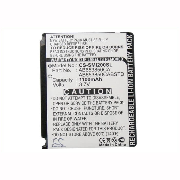 3.7V, 1100mAh, Li-ion Battery fits Samsung, Behold Ii T939, Gt-i809, 4.07Wh