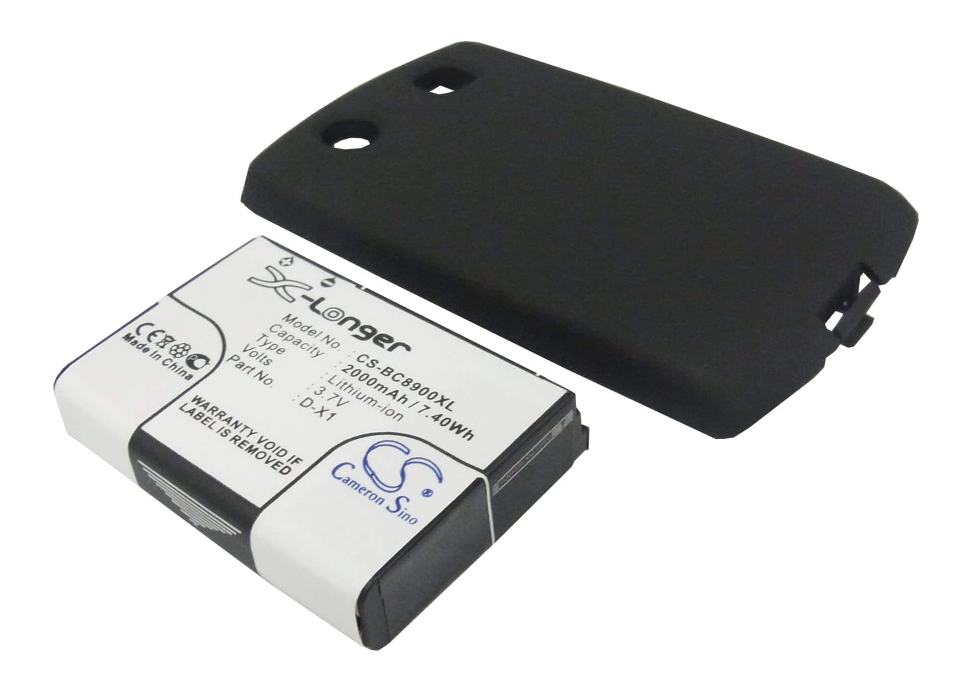 3.7V, 2000mAh, Li-ion Battery fits Blackberry, 8900, Curve 8900, 7.4Wh