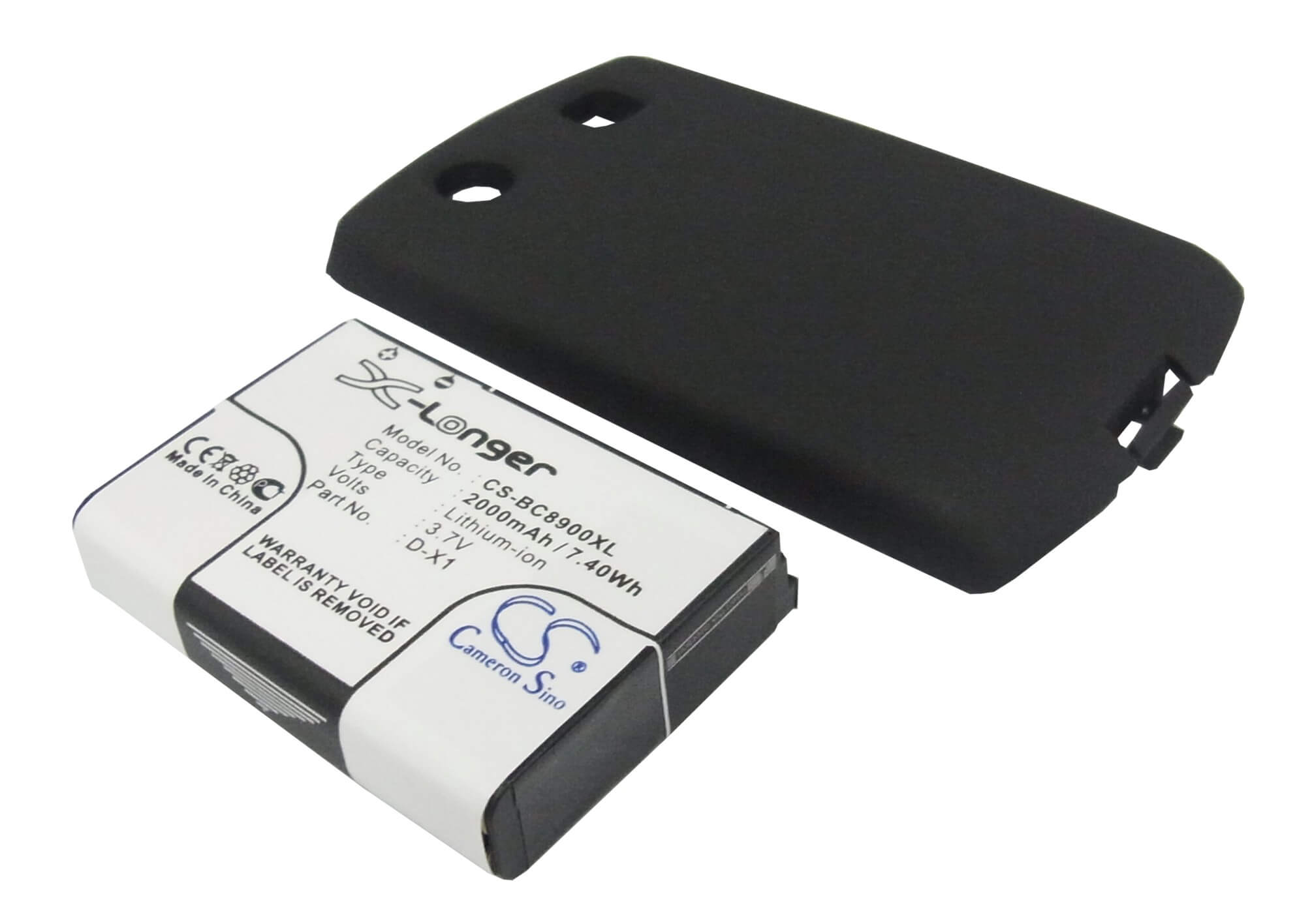 3.7V, 2000mAh, Li-ion Battery fits Blackberry, 8900, Curve 8900, 7.4Wh
