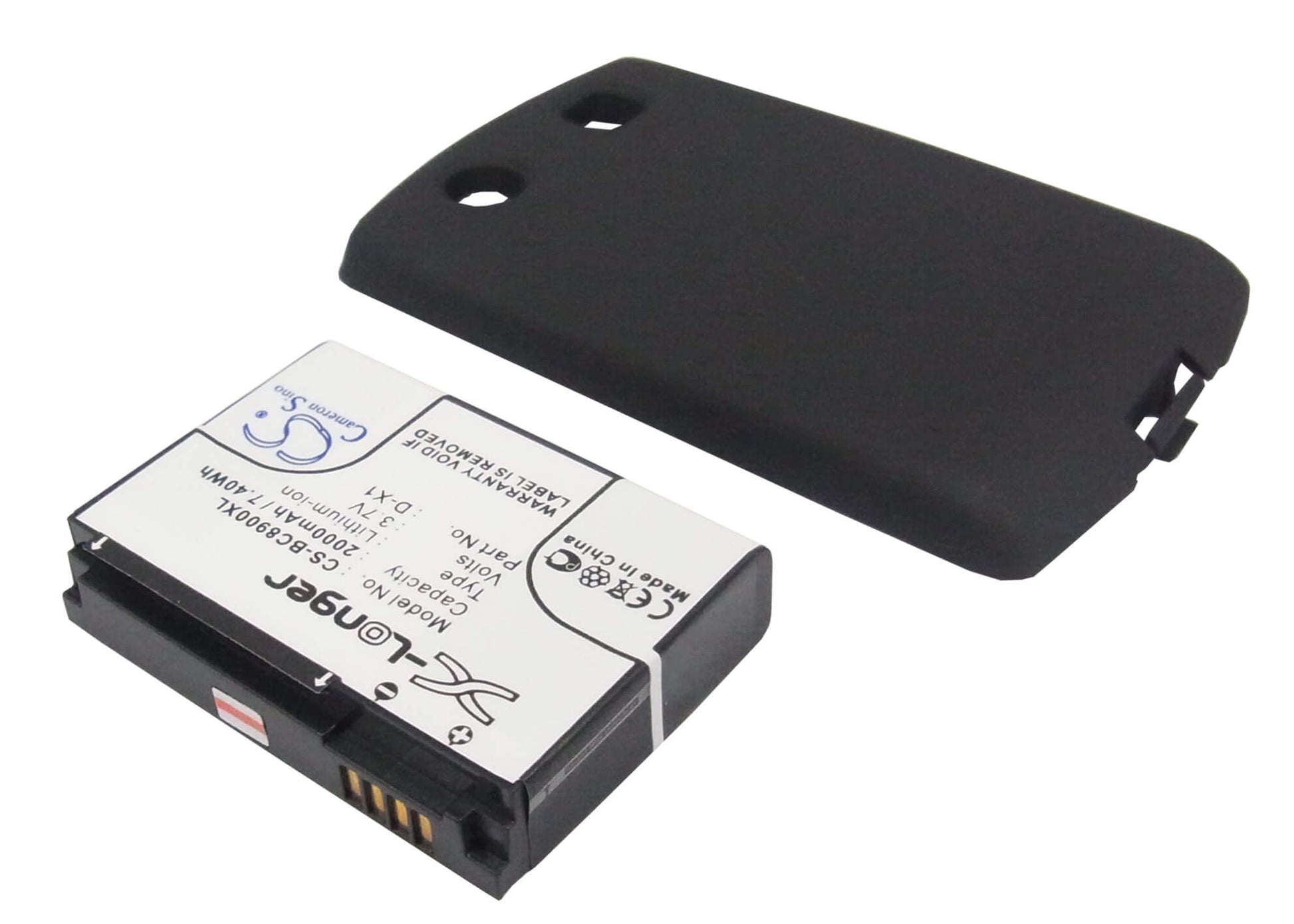 3.7V, 2000mAh, Li-ion Battery fits Blackberry, 8900, Curve 8900, 7.4Wh