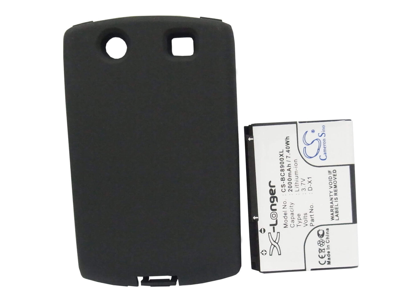 3.7V, 2000mAh, Li-ion Battery fits Blackberry, 8900, Curve 8900, 7.4Wh