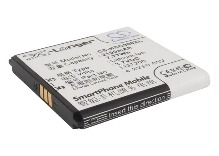 3.7V, 2100mAh, Li-ion Battery fits Hisense, Hs-eg900, 7.77Wh