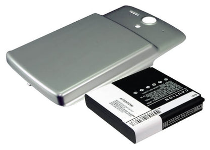 Silver, 3.7V, 3600mAh, Li-ion Battery fits Huawei, Ascend U8815, U8815, 13.32Wh