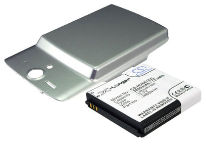 Silver, 3.7V, 3600mAh, Li-ion Battery fits Huawei, Ascend U8815, U8815, 13.32Wh