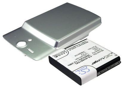 Silver, 3.7V, 3600mAh, Li-ion Battery fits Huawei, Ascend U8815, U8815, 13.32Wh