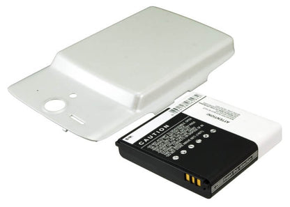 White, 3.7V, 3600mAh, Li-ion Battery fits Huawei, Ascend U8815, U8815, 13.32Wh