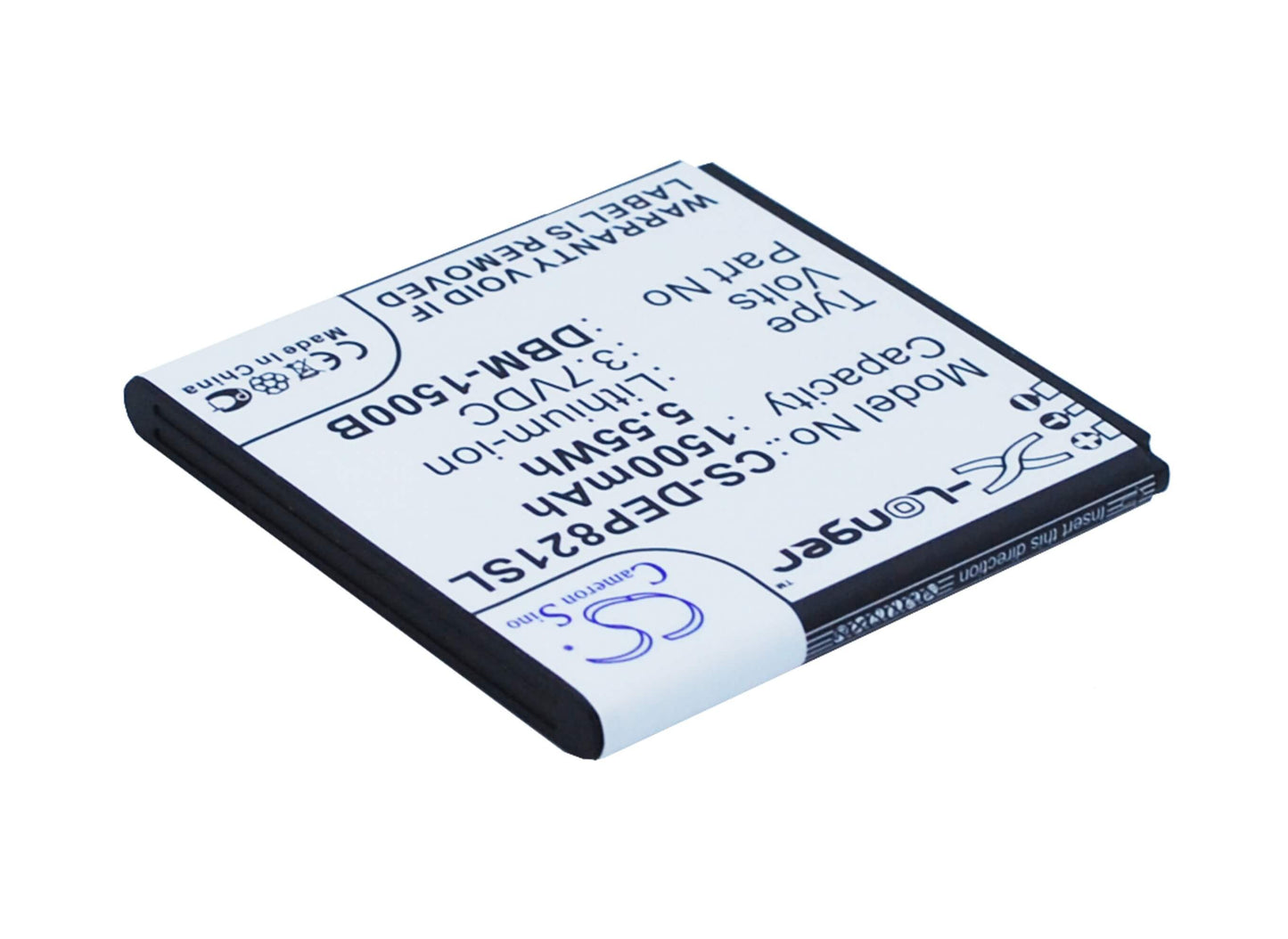 3.7V, 1500mAh, Li-ion Battery fits Doro, 6778, Liberto 820 Mini, 5.55Wh