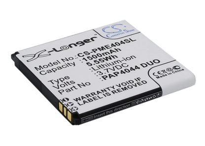3.7V, 1500mAh, Li-ion Battery fits Prestigio, Multiphone 4044 Duo, 5.55Wh