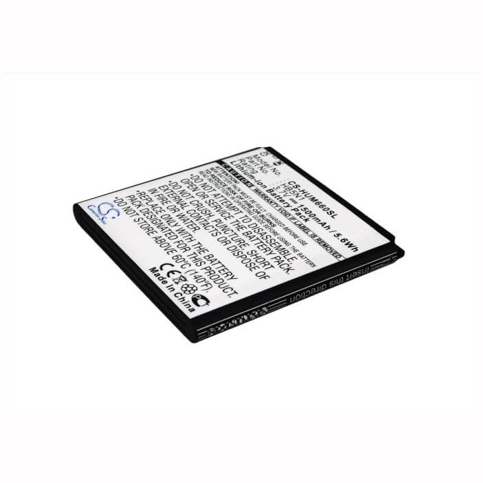 3.7V, 1500mAh, Li-ion Battery fits T-mobile, Mytouch, Mytouch Q, 5.55Wh