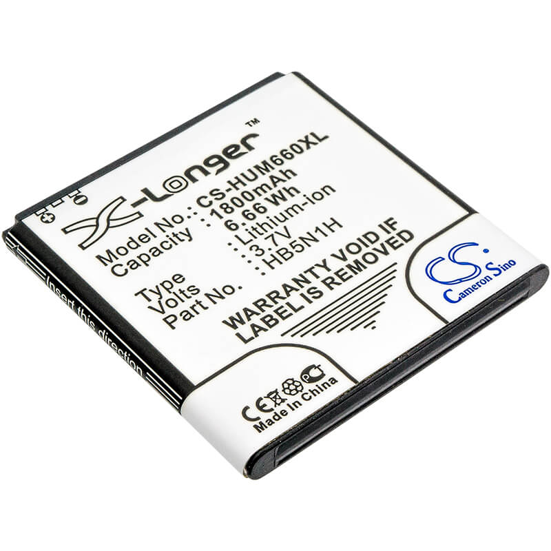 3.7V, 1800mAh, Li-ion Battery fits Cricket, Ascend Q, M660, 6.66Wh