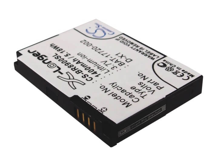 3.7V, 1400mAh, Li-ion Battery fits Blackberry, 8900, 8900 Curve, 5.18Wh