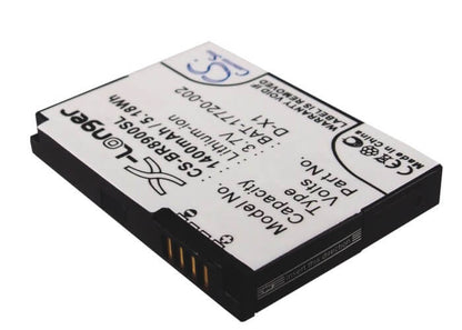 3.7V, 1400mAh, Li-ion Battery fits Blackberry, 8900, 8900 Curve, 5.18Wh