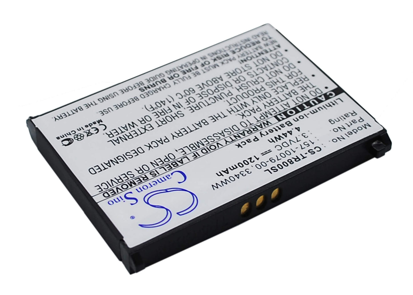 3.7V, 1200mAh, Li-ion Battery fits Palm, Treo 800, Treo 800p, 4.44Wh