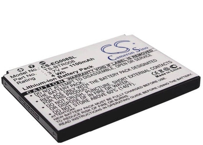 3.7V, 1100mAh, Li-ion Battery fits Ntt Docomo, T-01a, T-01b, 4.07Wh