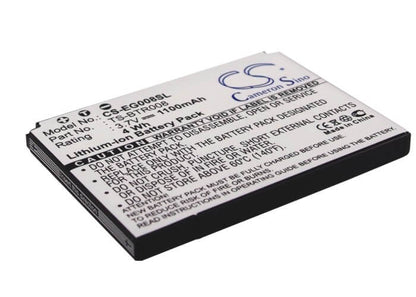 3.7V, 1100mAh, Li-ion Battery fits Toshiba, T-01a, Tg01, 4.07Wh
