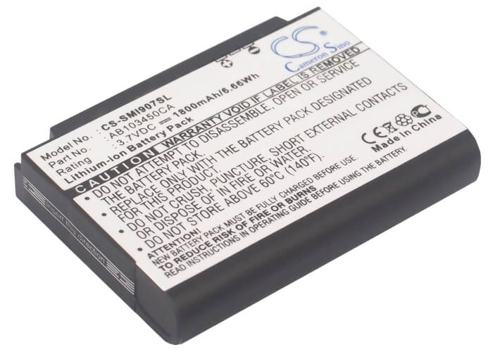 3.7V, 1800mAh, Li-ion Battery fits Samsung, Access A827, Ace I325, 6.66Wh