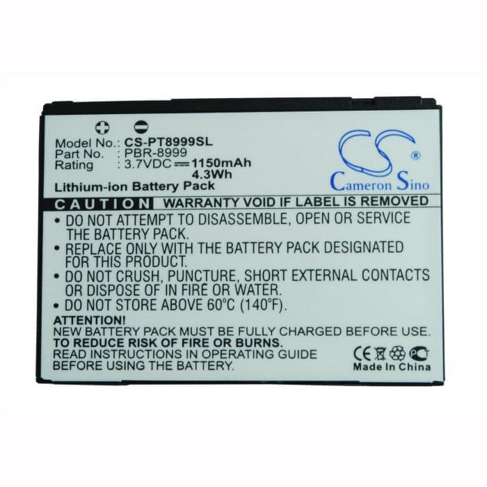 3.7V, 1150mAh, Li-ion Battery fits Verizon, Cdm-8999, Cdm-8999 Crux, 4.255Wh