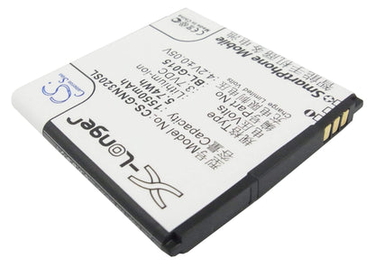 3.7V, 1550mAh, Li-ion Battery fits Gionee, Gn205, Gn320, 5.735Wh