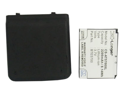 3.7V, 2200mAh, Li-ion Battery fits Audiovox, Smt5700, Smt-5700, 8.14Wh