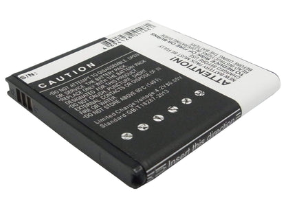 3.7V, 1550mAh, Li-ion Battery fits T-mobile, Galaxy S 4g, Galaxy S Ii, 5.735Wh