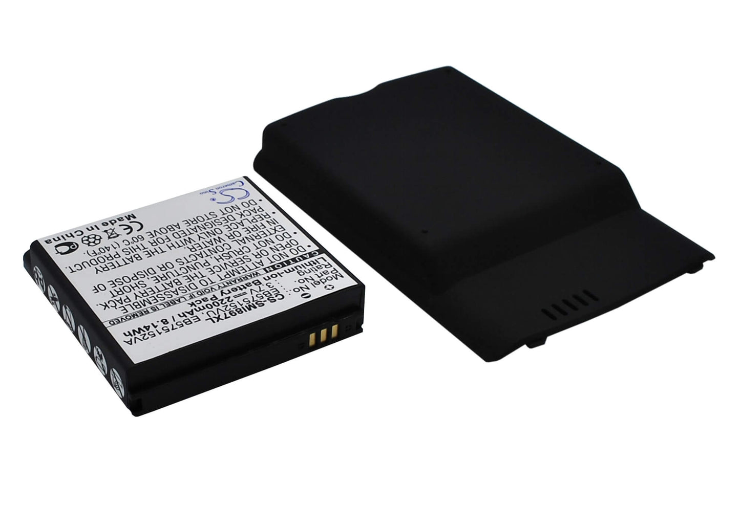 3.7V, 2200mAh, Li-ion Battery fits Samsung, Captivate I897, Sgh-i897, 8.14Wh