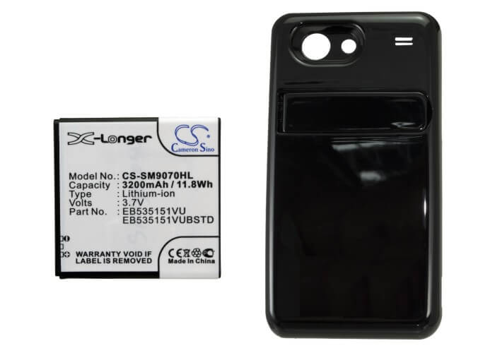 3.7V, 3200mAh, Li-ion Battery fits Samsung, Galaxy S Advance, Gt-i9070, 11.84Wh