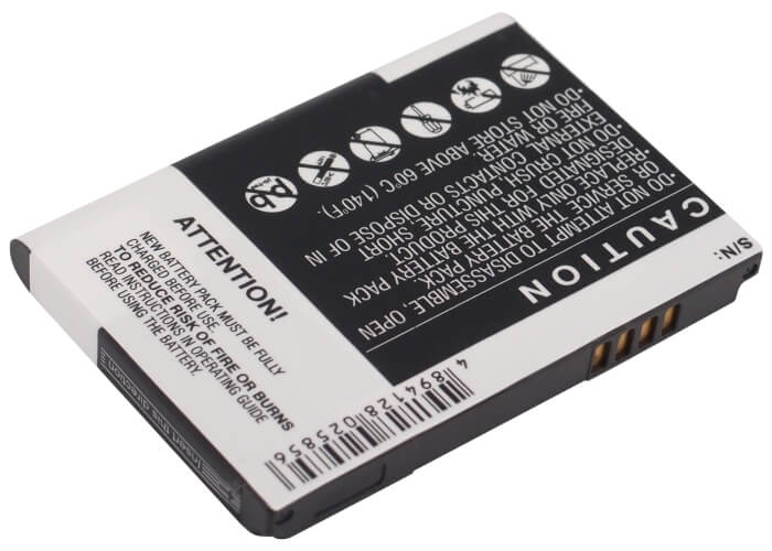3.7V, 1100mAh, Li-ion Battery fits Htc, Fuwa, Iolite, 4.07Wh