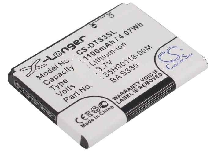 3.7V, 1100mAh, Li-ion Battery fits Dopod, S700, Tachi, 4.07Wh