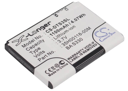 3.7V, 1100mAh, Li-ion Battery fits O2, Xda Guide, 4.07Wh