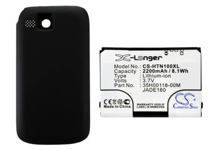 3.7V, 2200mAh, Li-ion Battery fits O2, Xda Guide, 8.14Wh