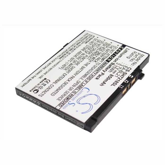 3.7V, 850mAh, Li-ion Battery fits Sharp, Sh7218c, Sh7218u, 3.145Wh