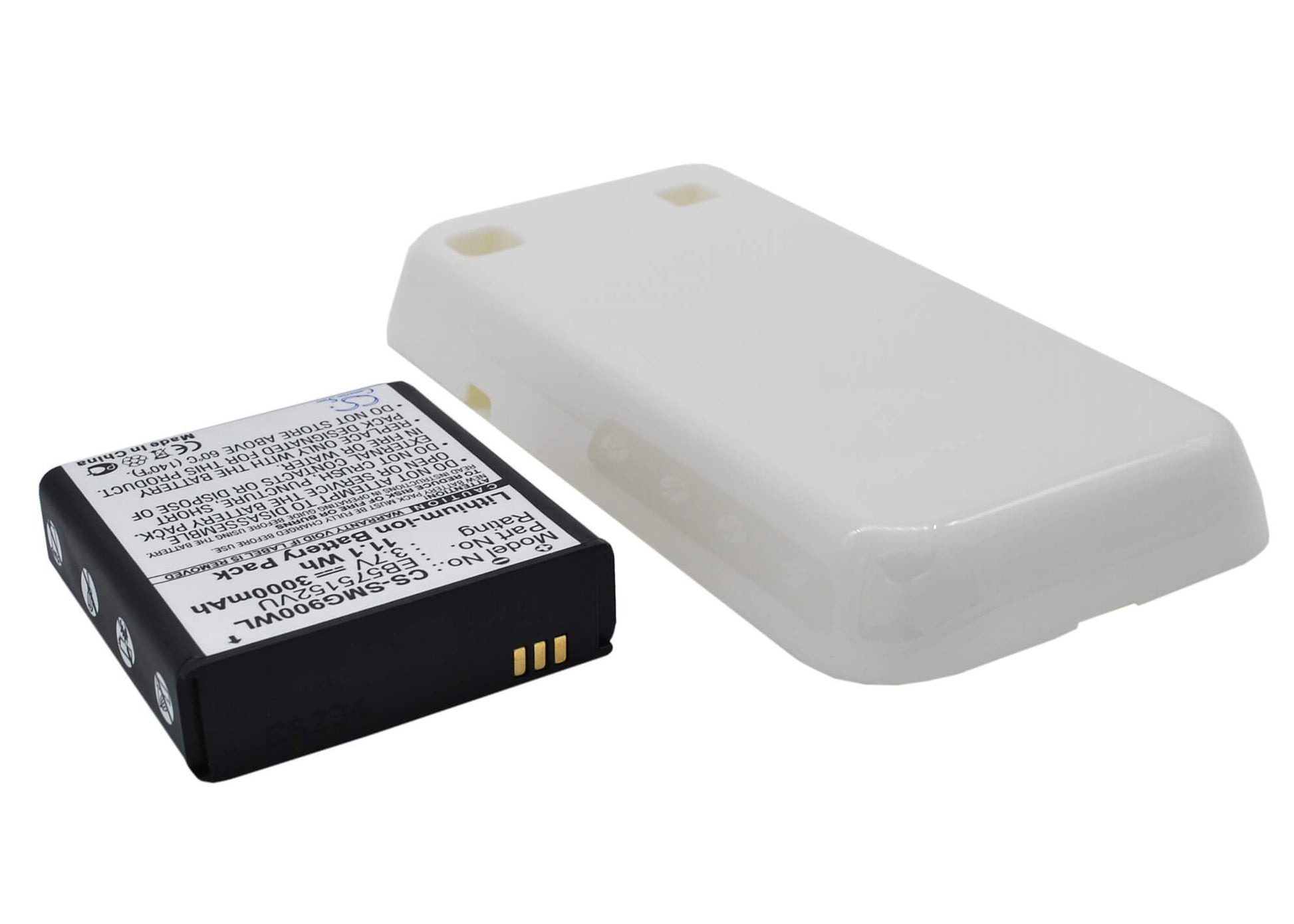 3.7V, 3000mAh, Li-ion Battery fits Samsung, Galaxy S, Galaxy S Plus, 11.1Wh
