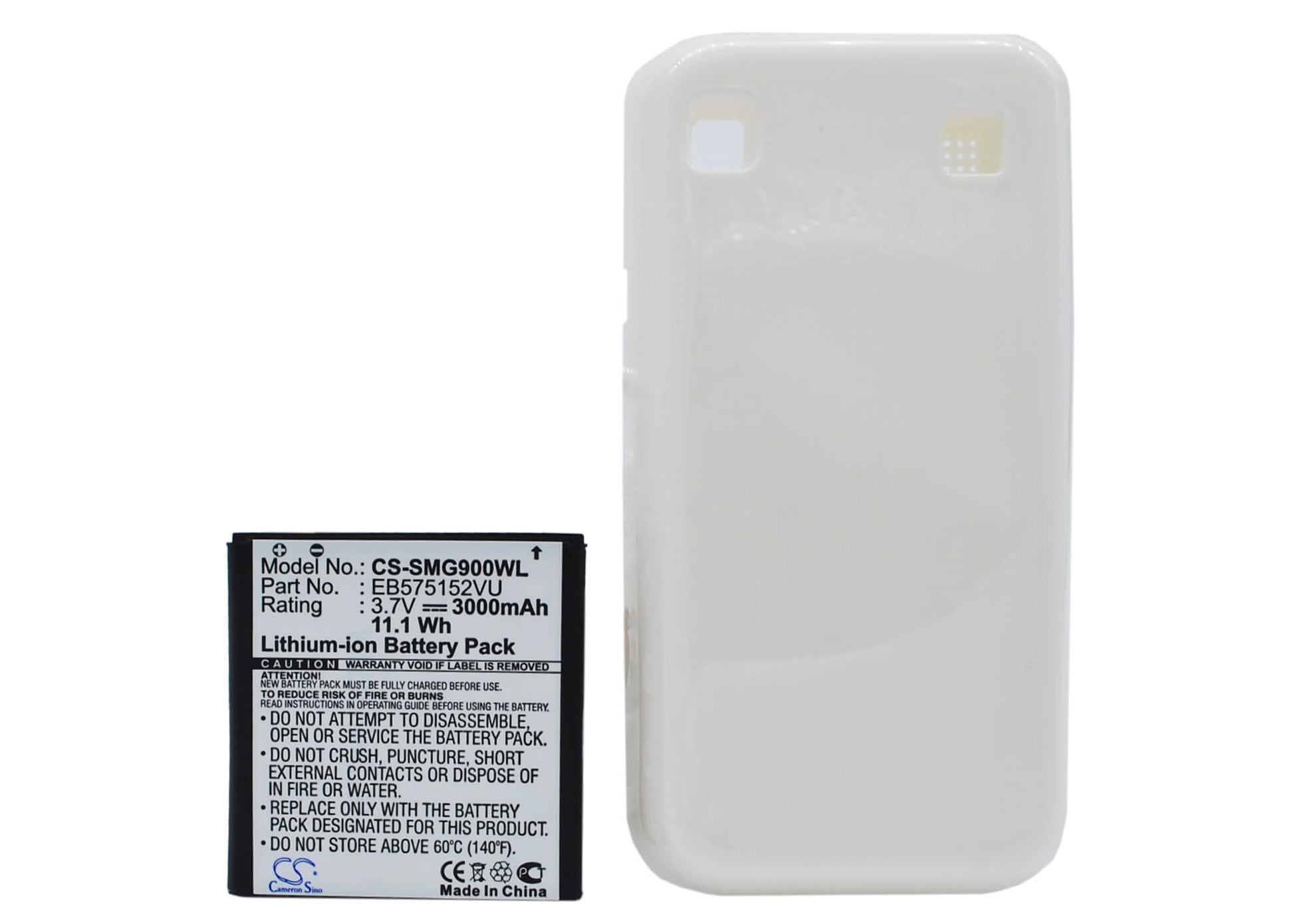 3.7V, 3000mAh, Li-ion Battery fits T-mobile, Sgh-t959w, Vibrant, 11.1Wh
