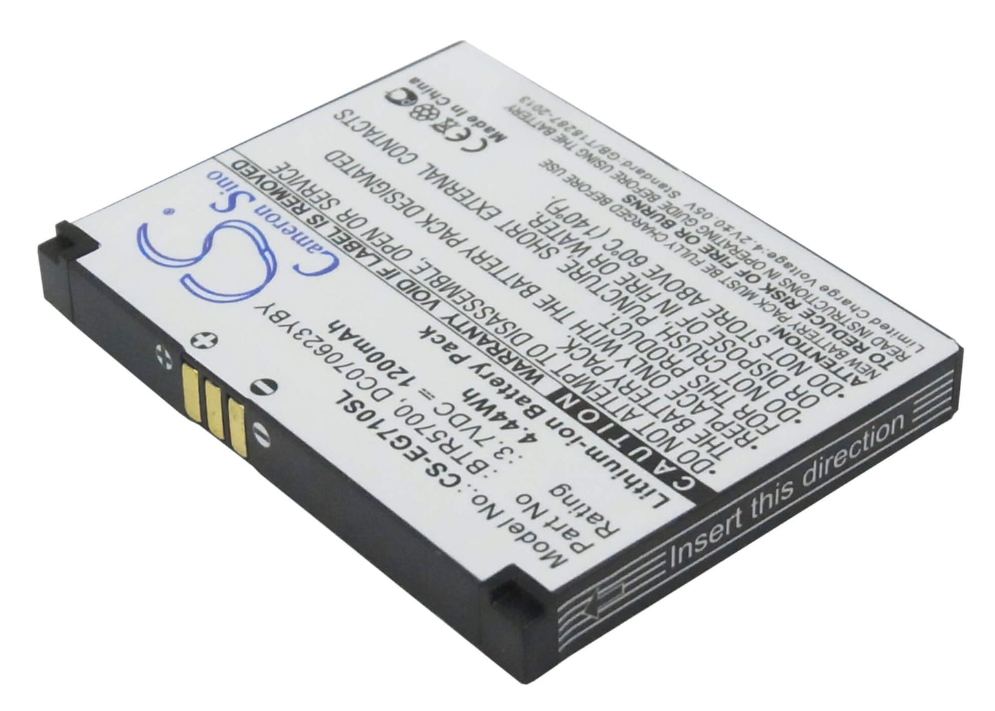 3.7V, 1200mAh, Li-ion Battery fits Toshiba, Portege G710, 4.44Wh
