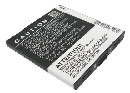 3.8V, 1550mAh, Li-Polymer Battery fits Motorola, Motosmart Plus, Pro, 5.89Wh